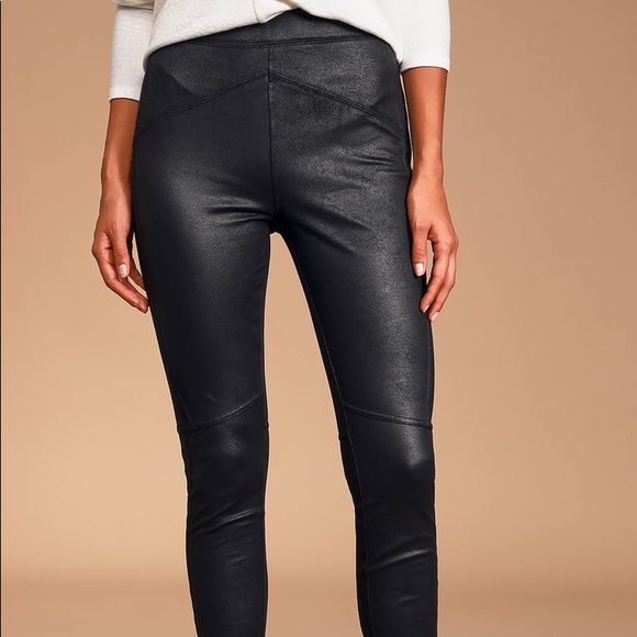 Free People Midnight Vegan Suede Leggings - Picture 2 of 15